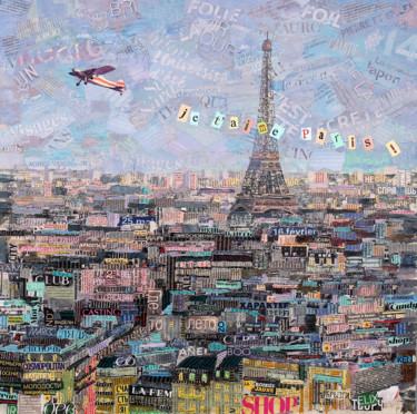 Malarstwo zatytułowany „Je t'aime, Paris” autorstwa Andrey Shatilov, Oryginalna praca, Akryl