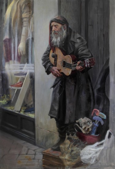 Painting titled "Rock&Roll" by Andrey Shatilov, Original Artwork, Oil