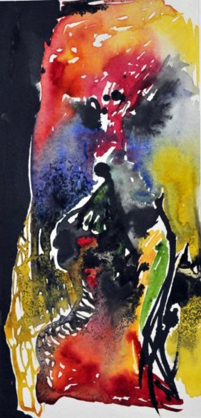 Pittura intitolato "scale" da Silvia Conflitto, Opera d'arte originale, Acquarello