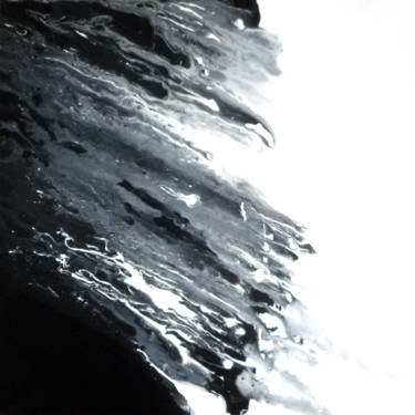 Painting titled "Black and white" by Anna Smilyanskaya, Original Artwork, Acrylic