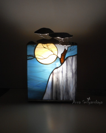 Design titled "Lamp Japanese pine" by Anna Smilyanskaya, Original Artwork, Glass