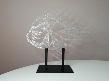 Sculpture titled "Fish" by Anna Smilyanskaya, Original Artwork, Glass