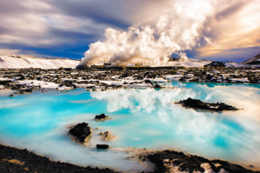 Photographie intitulée "Blue Lagoon" par Anna Sowinska, Œuvre d'art originale, Photographie numérique