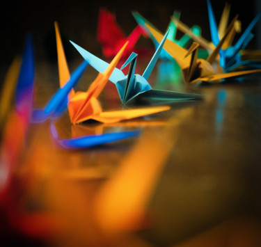 Fotografía titulada "Origami art" por Anna Sowinska, Obra de arte original, Fotografía digital