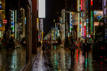Photography titled "Ginza by night" by Anna Sowinska, Original Artwork, Digital Photography