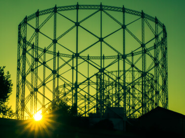 Fotografie mit dem Titel "Gazometro 3" von Anna Sowinska, Original-Kunstwerk, Digitale Fotografie