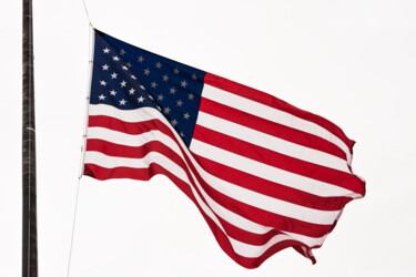 Fotografia intitolato "US flag" da Anna Sowinska, Opera d'arte originale, Fotografia digitale