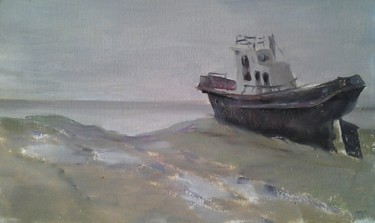 Malerei mit dem Titel "Одинокий "Север" в…" von Andrey Spirko, Original-Kunstwerk, Öl