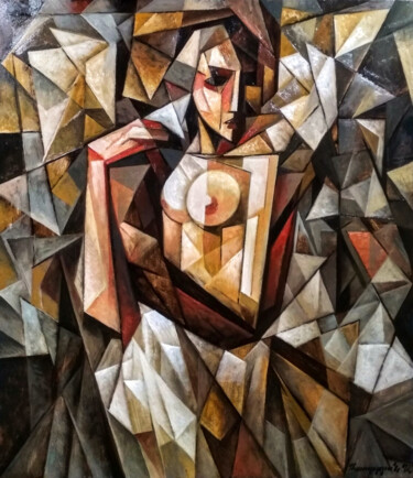Картина под названием "In front of the mir…" - Artsrun Asatryan, Подлинное произведение искусства, Масло Установлен на Дерев…