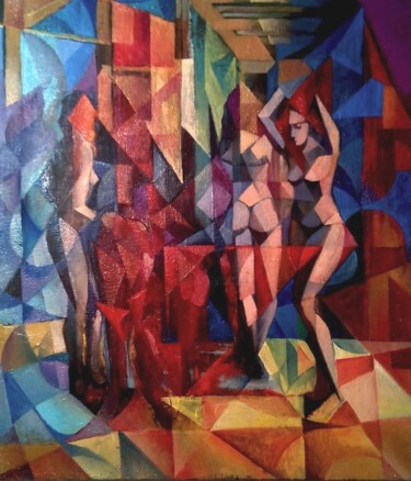Peinture intitulée "women" par Artsrun Asatryan, Œuvre d'art originale, Huile