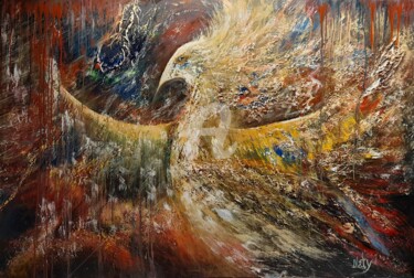 Pittura intitolato "La danza della Feni…" da Natalia Caragherghi "Naty", Opera d'arte originale, Olio