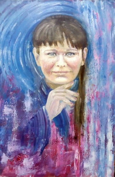 Картина под названием "Portrait Портрет" - Андрей Сторожев (ArtSto), Подлинное произведение искусства, Масло