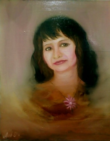 Painting titled "Портрет" by Andrei Storozhev (Artsto), Original Artwork, Oil