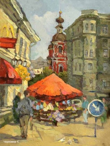 Painting titled "Климентовский переу…" by Chernomor, Original Artwork