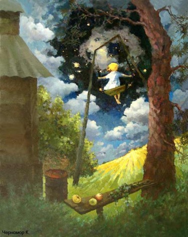 Painting titled "Агапэ" by Chernomor, Original Artwork