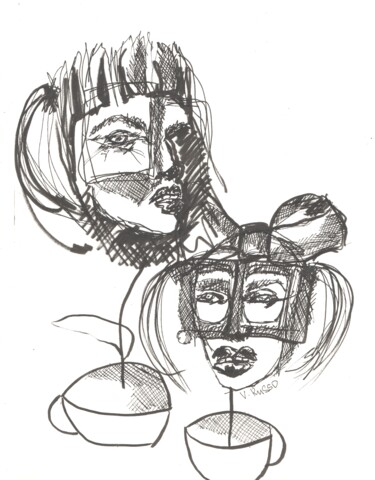 pleasure 5 Dessin intitulée "pleasure 5" par Artsurprise, Œuvre d'art originale, Encre
