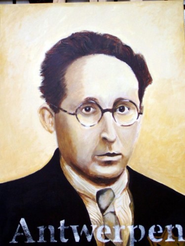 Painting titled "Aharon Rosler" by Tsvi Nadav Rosler, Original Artwork