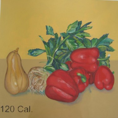 Painting titled "soup ingredients" by Tsvi Nadav Rosler, Original Artwork