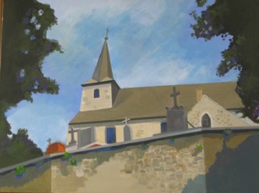 Painting titled "the church of the v…" by Tsvi Nadav Rosler, Original Artwork