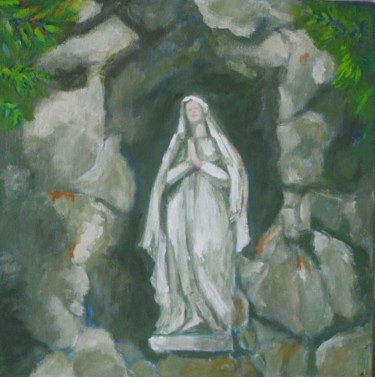 Peinture intitulée "Maria" par Tsvi Nadav Rosler, Œuvre d'art originale