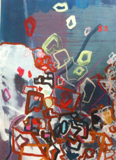 Painting titled "MEMOIRE 9" by Sylvie Loisy, Original Artwork, Acrylic