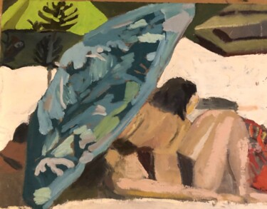 Peinture intitulée "songe d'été sous pa…" par Sylvie Loisy, Œuvre d'art originale, Acrylique