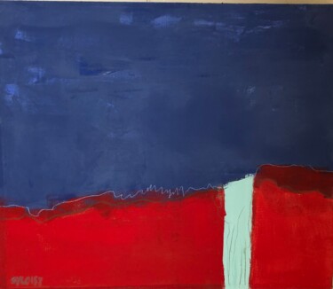 Pittura intitolato "forme et couleur ro…" da Sylvie Loisy, Opera d'arte originale, Acrilico Montato su Telaio per barella in…
