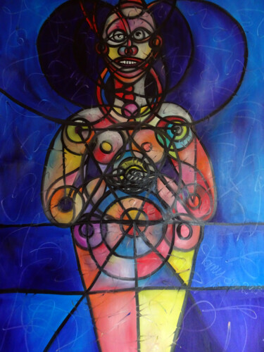 Painting titled "Genius2023" by Tanya, Original Artwork, Oil