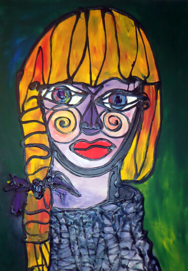 Malerei mit dem Titel "Helena" von Tanya Galstian, Original-Kunstwerk, Acryl