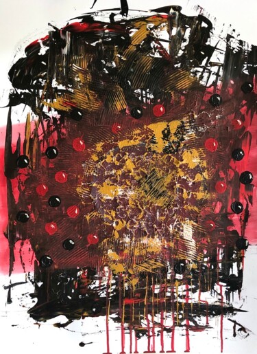 Pittura intitolato "Abstract painting A…" da Taia Tasman (Arttasmania), Opera d'arte originale, Acrilico