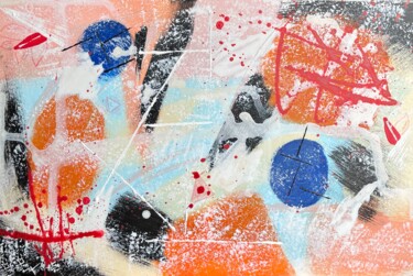 Malerei mit dem Titel "Abstract art Momiji…" von Taia Tasman (Arttasmania), Original-Kunstwerk, Acryl Auf Andere starre Plat…