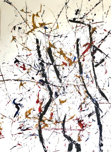 Pintura intitulada "Abstract painting L…" por Taia Tasman (Arttasmania), Obras de arte originais, Acrílico