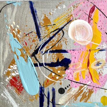 Картина под названием "Abstract painting E…" - Taia Tasman (Arttasmania), Подлинное произведение искусства, Акрил