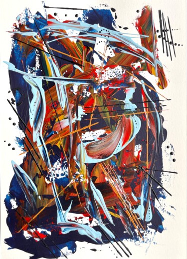 Картина под названием "Abstract painting I…" - Taia Tasman (Arttasmania), Подлинное произведение искусства, Акрил