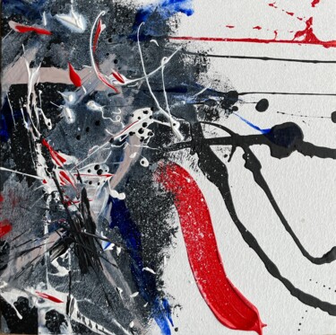 绘画 标题为“Abstract painting S…” 由Taia Tasman (Arttasmania), 原创艺术品, 丙烯 安装在纸板上