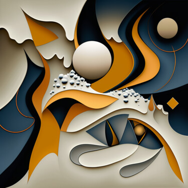Arts numériques intitulée "Abstract painting T…" par Taia Tasman (Arttasmania), Œuvre d'art originale, Image générée par l'IA