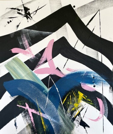 Pittura intitolato "Abstract painting A…" da Taia Tasman (Arttasmania), Opera d'arte originale, Acrilico Montato su Telaio p…