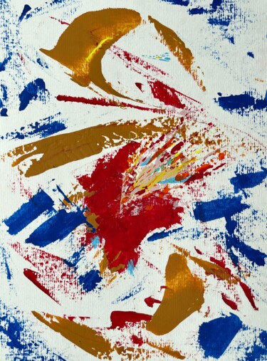 Картина под названием "Abstract painting H…" - Taia Tasman (Arttasmania), Подлинное произведение искусства, Акрил