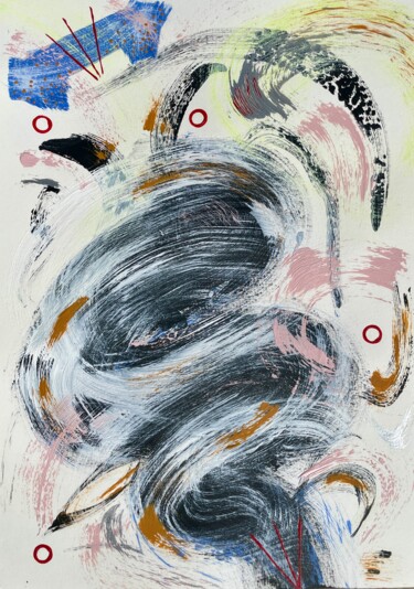 Pittura intitolato "Abstract painting V…" da Taia Tasman (Arttasmania), Opera d'arte originale, Acrilico