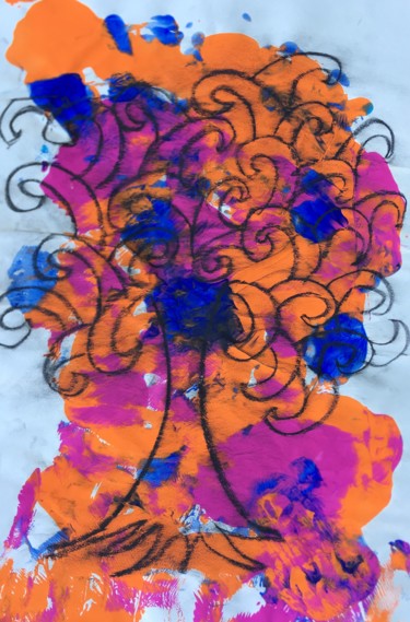 Painting titled "Tree of Life" by Juancarlos Rlora, Original Artwork, Tempera Mounted on Cardboard