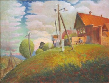Painting titled "Мелодия" by Vlad Ovchinnikov, Original Artwork, Oil