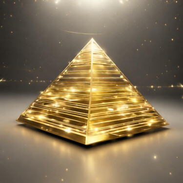 Digital Arts titled "PyraGold 6" by Artulus, Original Artwork, AI generated image