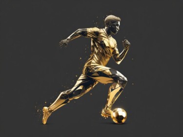 Digital Arts με τίτλο "Goald 3" από Artulus, Αυθεντικά έργα τέχνης, Εικόνα που δημιουργήθηκε με AI