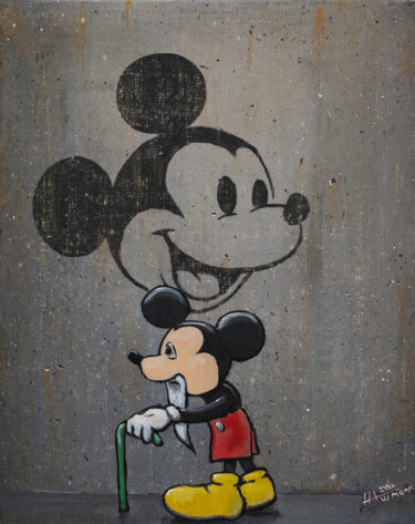 Painting titled "''Old Mickey Mouse"" by Artur Hausmann, Original Artwork, Acrylic