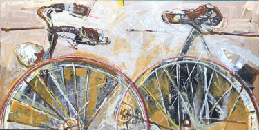 Картина под названием "série velo" - Artur Majka, Подлинное произведение искусства, Акрил Установлен на Деревянная панель