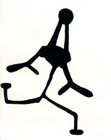 Рисунок под названием "Chasing the Dream" - Artur Mloian, Подлинное произведение искусства, Чернила