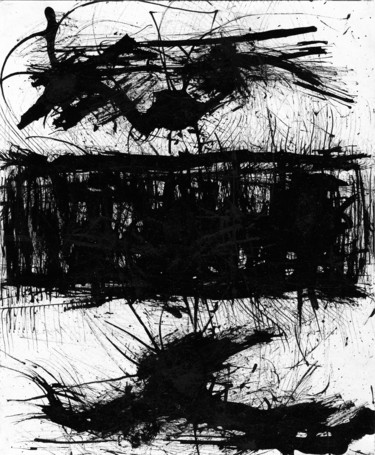 Drawing titled "outland" by Artur Mloian, Original Artwork, Ink