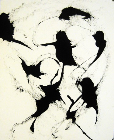Dibujo titulada "ghosts" por Artur Mloian, Obra de arte original, Tinta