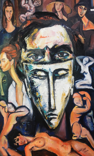 "Modigliani" başlıklı Tablo Artur Saryan tarafından, Orijinal sanat, Petrol