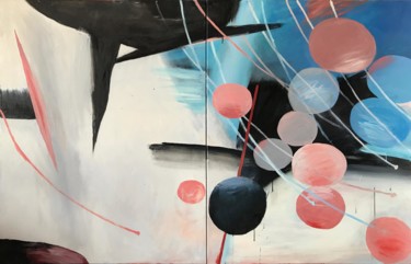 Peinture intitulée "Swings under the re…" par Artur Wojtczuk, Œuvre d'art originale, Huile